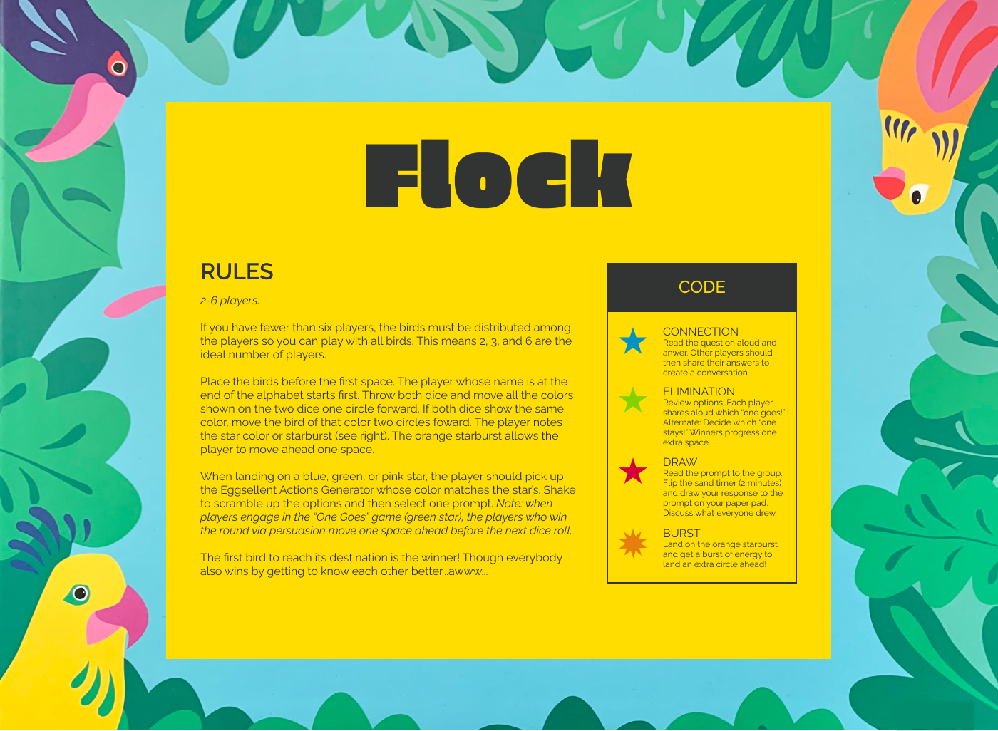 Rules for the game I'm calling Flock!