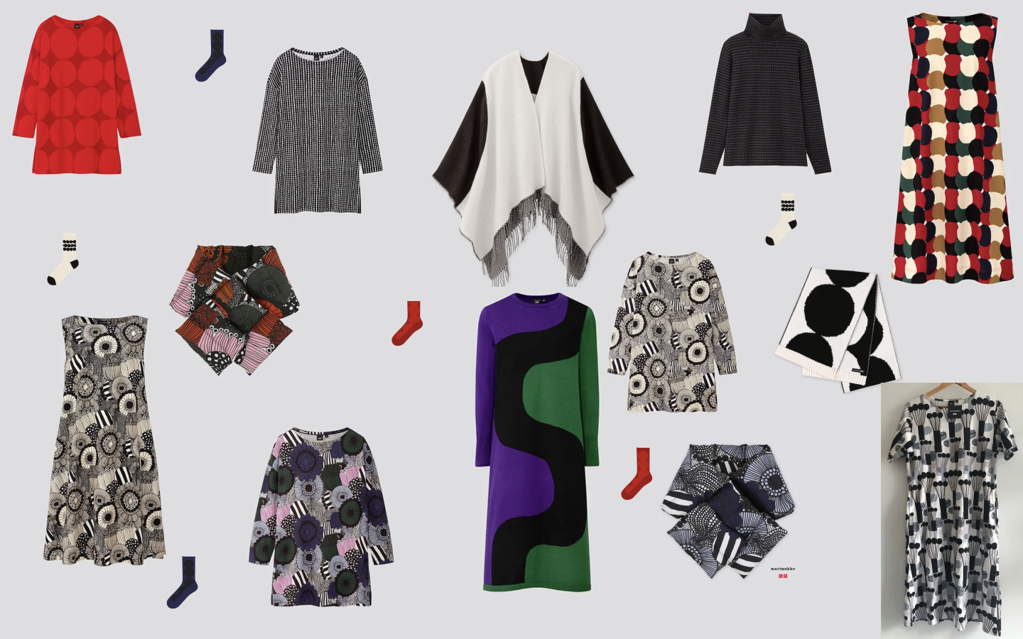 Items I own from the UNIQLO x Marimekko line